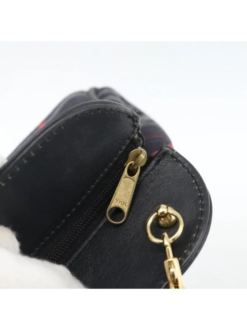 Authentic Burberrys Nova Check Shoulder Bag Canvas Navy Gold - Picture 16 of 16